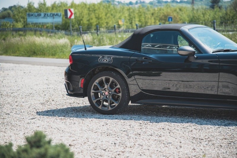 Achterzij Spoilers Fiat 124 Spider Abarth Glanzend Zwart