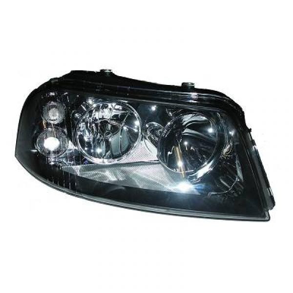 Koplamp rechts SHARAN 00->> TYC H7+H1/ZWART