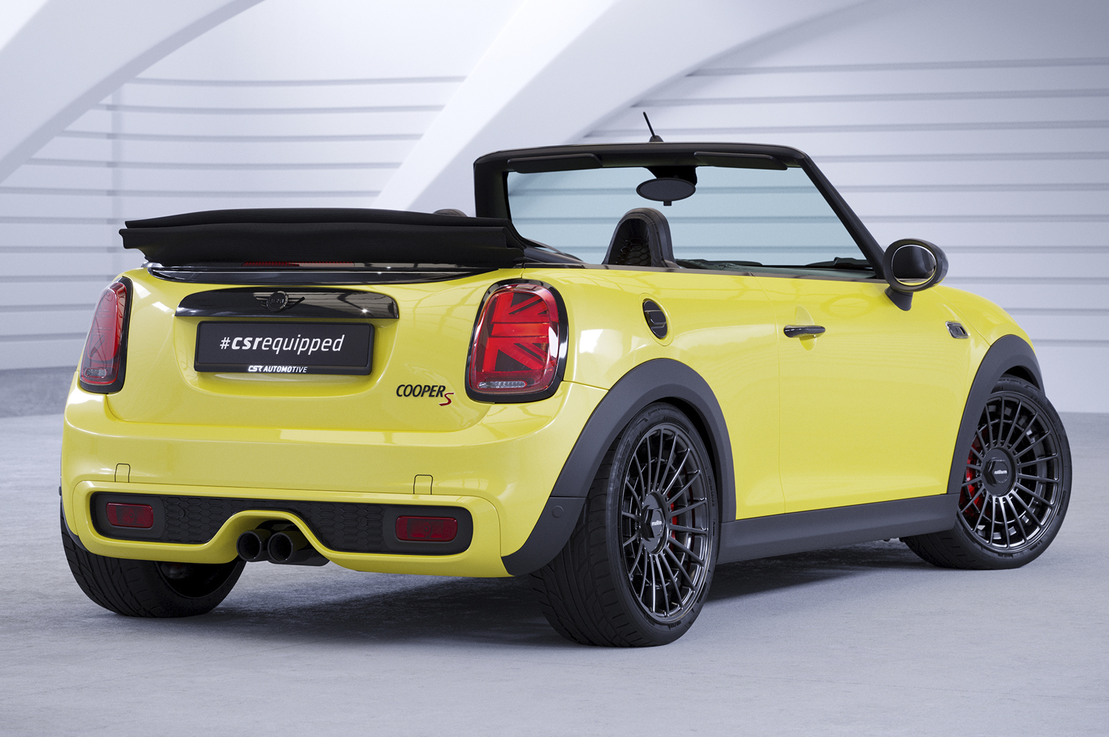 Spoiler Mini Cabrio Cooper / Cooper S / John Cooper Works F57 CSR Glans Zwart