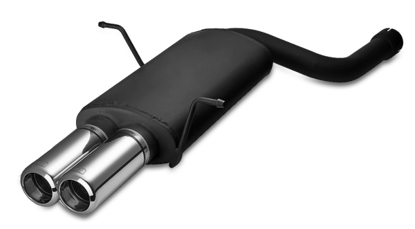 Sport exhaust  BMW E46 6-Cylinder Sedan/Coupe/Touring 320i 110kW/323i 125kW/328i 142kW 1998-2005 (with 1 connection pipe) 2x 80mm