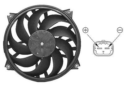 ventilator, benzine/diesel, 300w, 39cm Citroen C5, 2001-2004