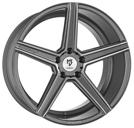 mbDESIGN KV1 Grey Polish 9x20 5x108 ET25 Velgen