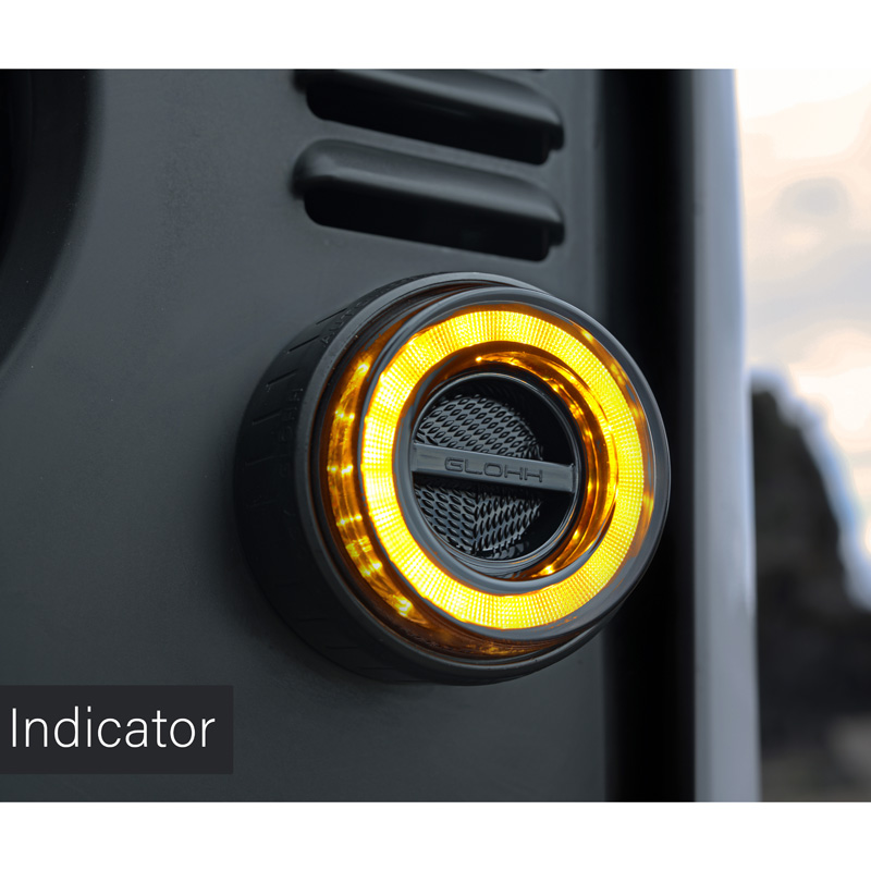 Glohh GL-2 LED Front Lights  Landrover 90/110 1983-1990 & Defender (LD) 1990-2016 - Clear (4-pieces)