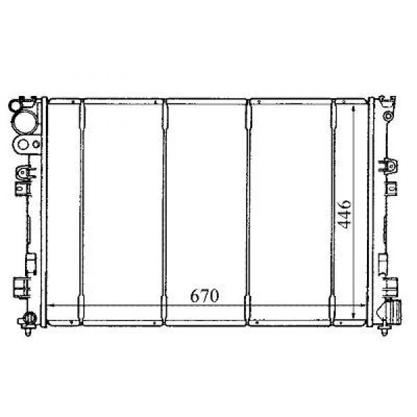 Radiator ULYSSEE/VASION/806 94->> 1.9 D/TD/2.1 D + AC