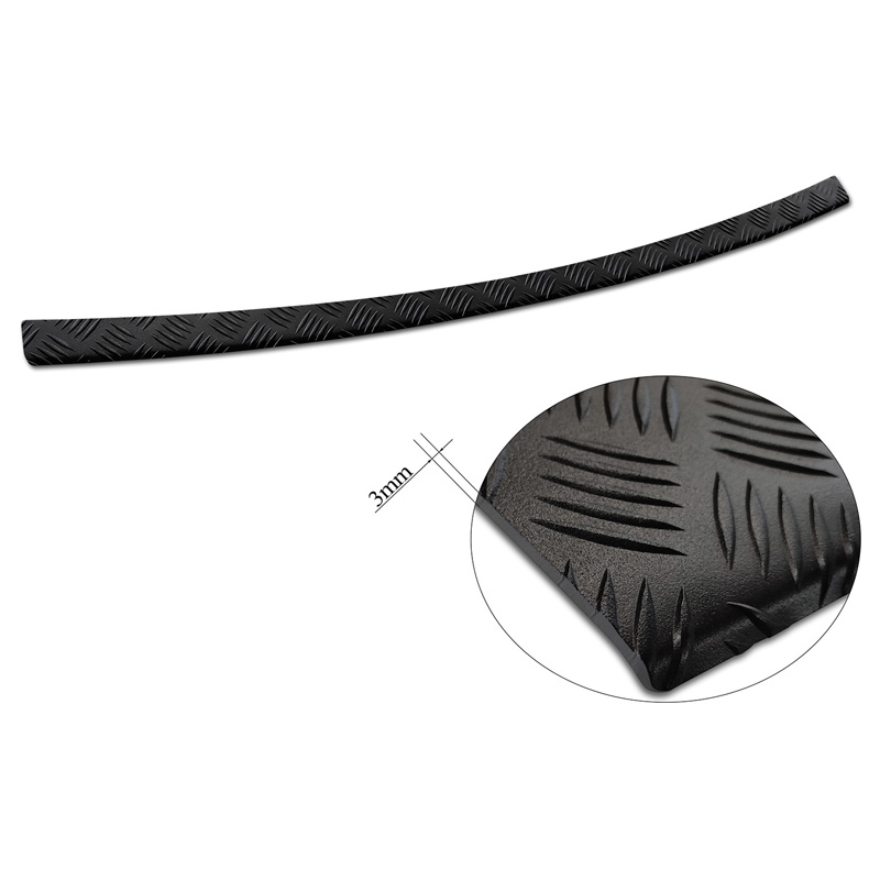 Matt Black Aluminum Rear bumper protector  Toyota Corolla Cross 2022- 'Riffled Plate'