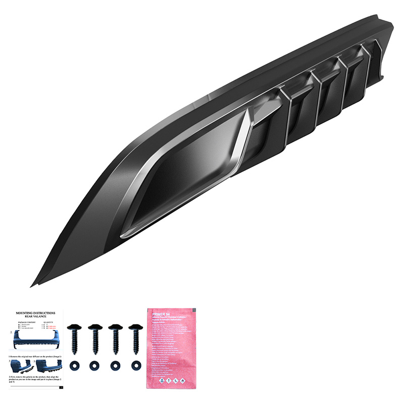 Oneway Rear Diffuser  Skoda Kodiaq I (NS7) Sportline 2017-2024 - Gloss black