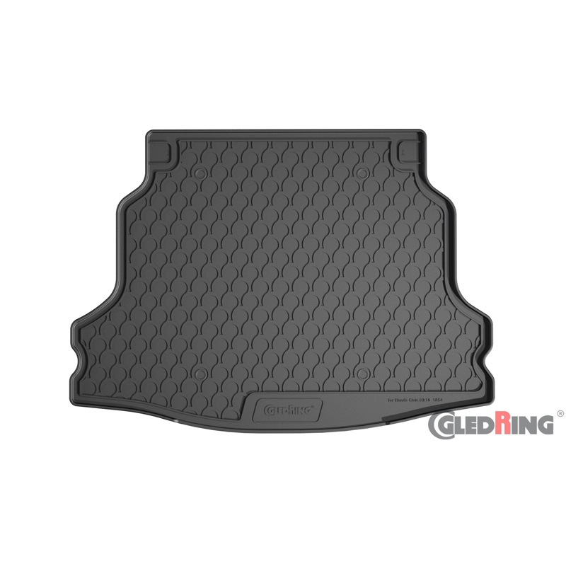 Rubbasol (Rubber) Trunk mat  Honda Civic X HB 5-doors 2017-2022 (with spare tyre)