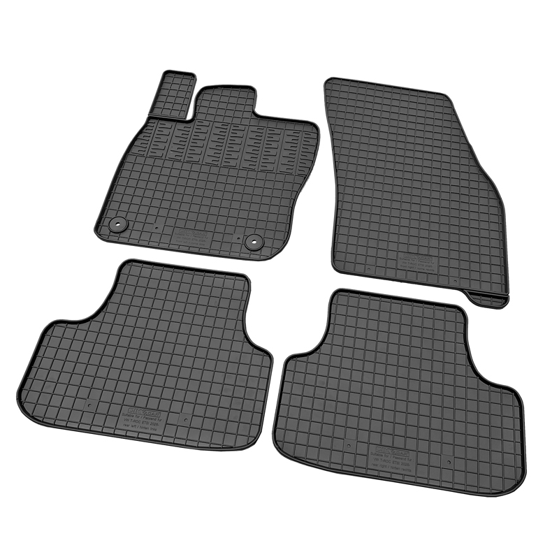 CIKCAR Rubber car mats set  Volkswagen T-Roc II eTSi 2025- (4-pieces + fixing system)