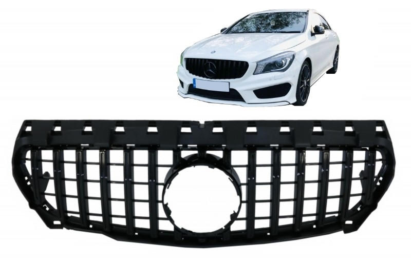 Grill Mercedes CLA C117 13-16 Glans Zwart GT Look