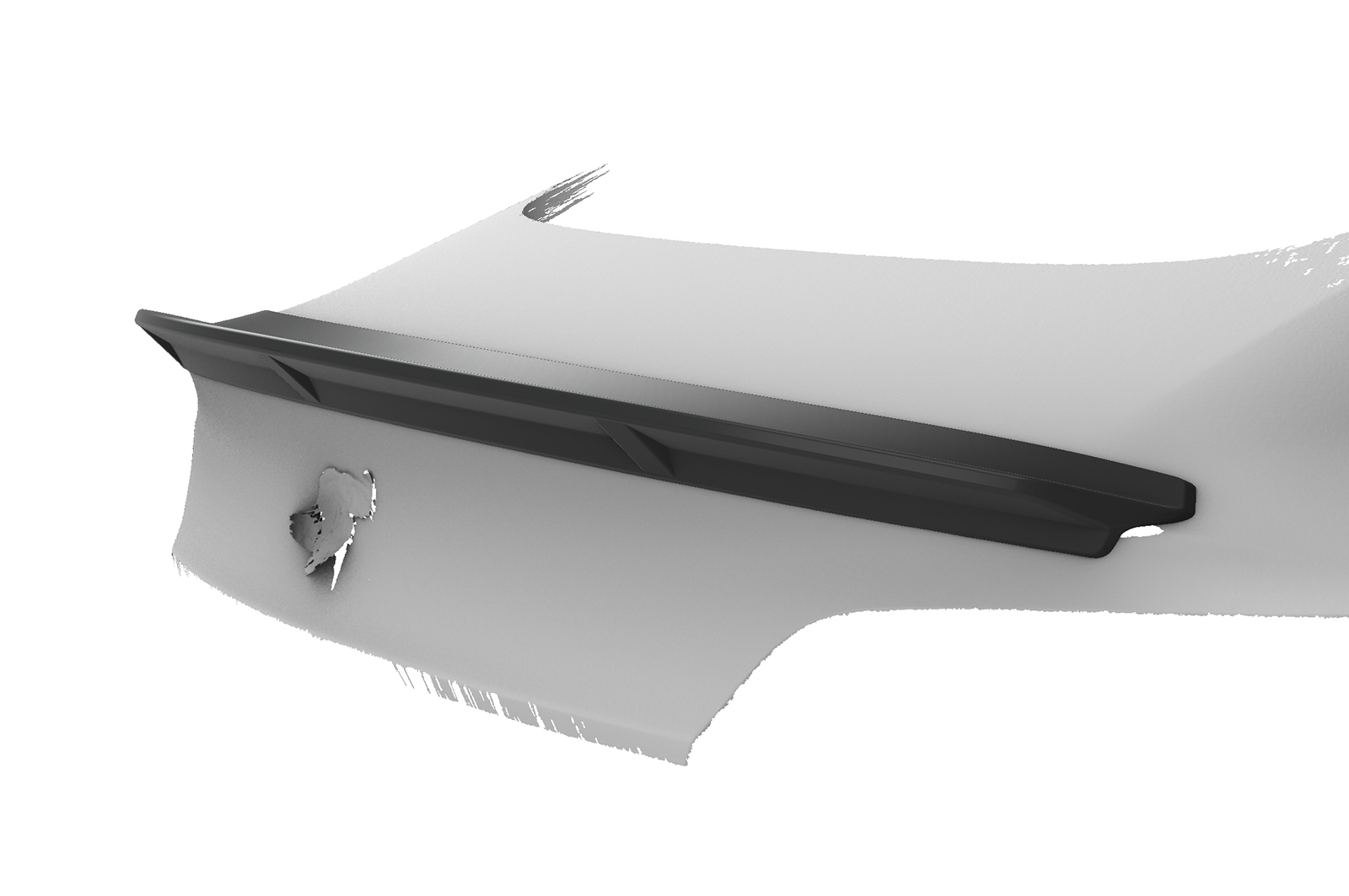 Spoiler Tesla Model 3 CSR Glans Zwart