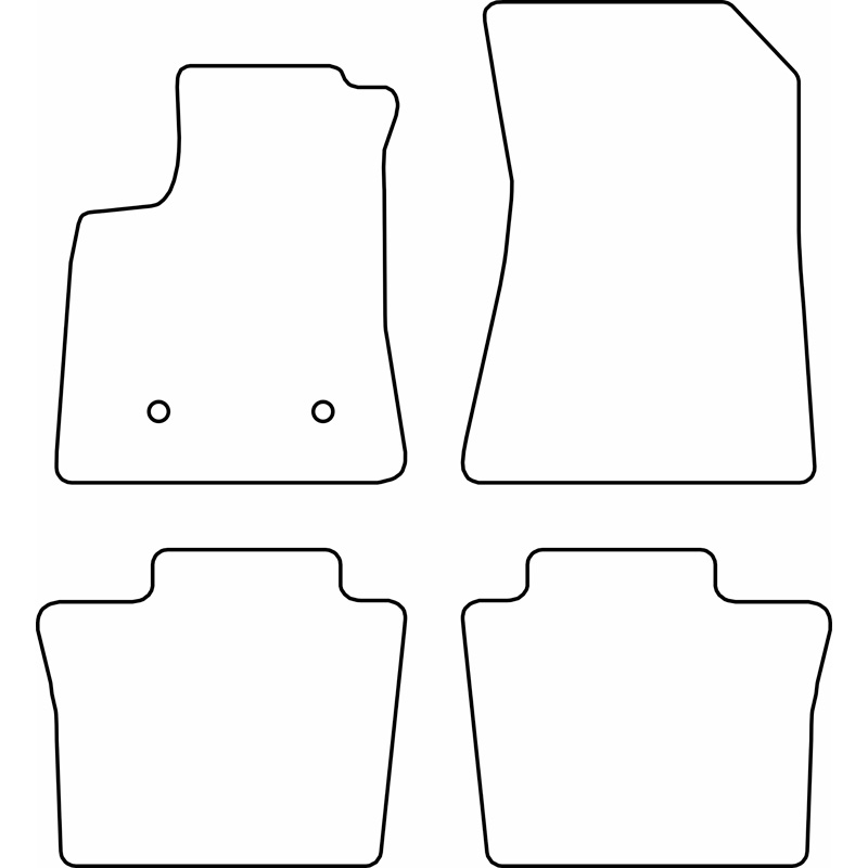 Set velour car mats  Renault Espace VI E-Tech Full Hybrid 2023-