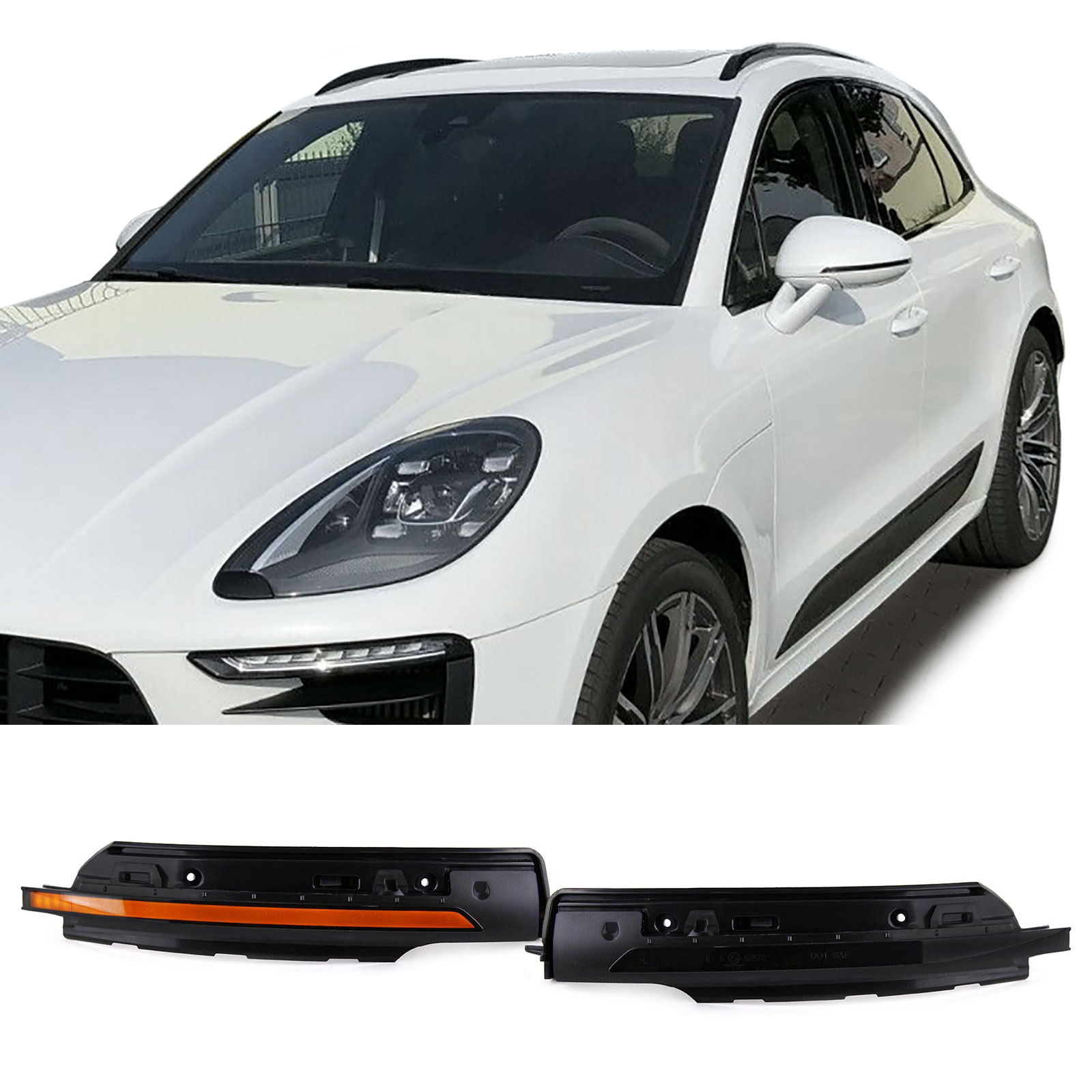 Knipperlichten Spiegel Porsche Macan 95B 14-17 SEQ
