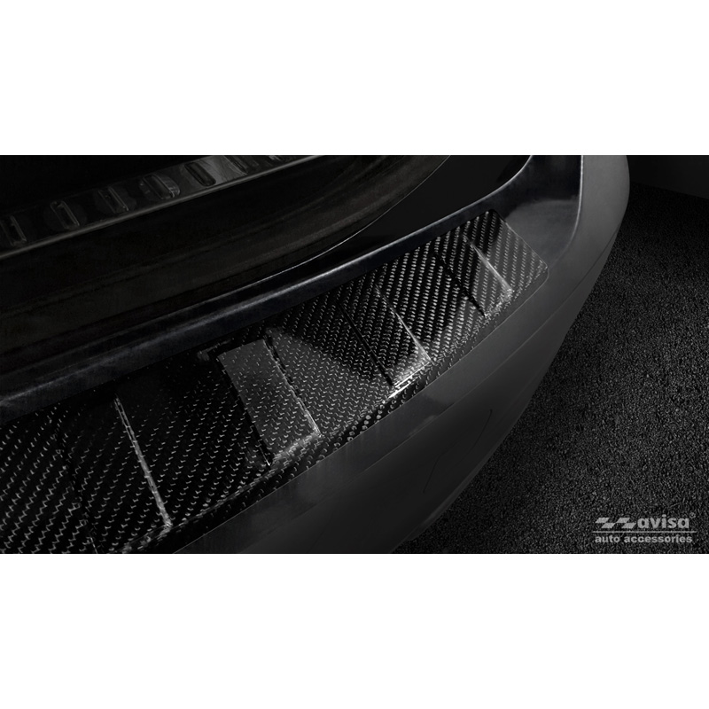Echt 3D Carbon Achterbumperprotector  Volvo V90 2016-