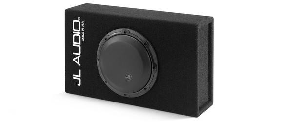 JL audio subwoofer in kist CP108LG-W3v3