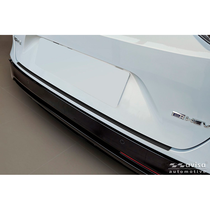 Avisa Matt Black Stainless Steel Rear bumper protector  Honda HR-V III 2021- 'Ribs'