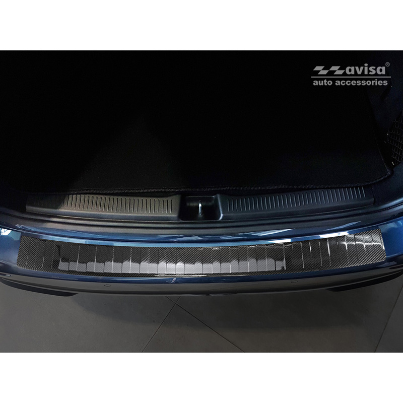 Echt 3D Carbon Achterbumperprotector  Mercedes B-Klasse W247 2019-