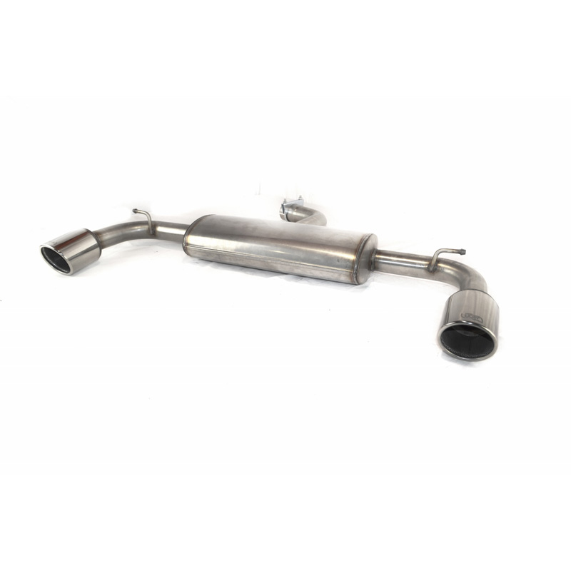 Double stainless steel sport exhaust  Volkswagen Golf VII HB 3/5-doors 2.0 GTi 169kW 2012- - 1x 101mm