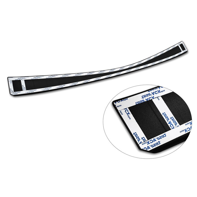 Matt Black Stainless Steel Rear bumper protector  Toyota Corolla XII Combi 2019- (incl. GR Sport) & Suzuki Swace Combi 2020- 'Ribs'