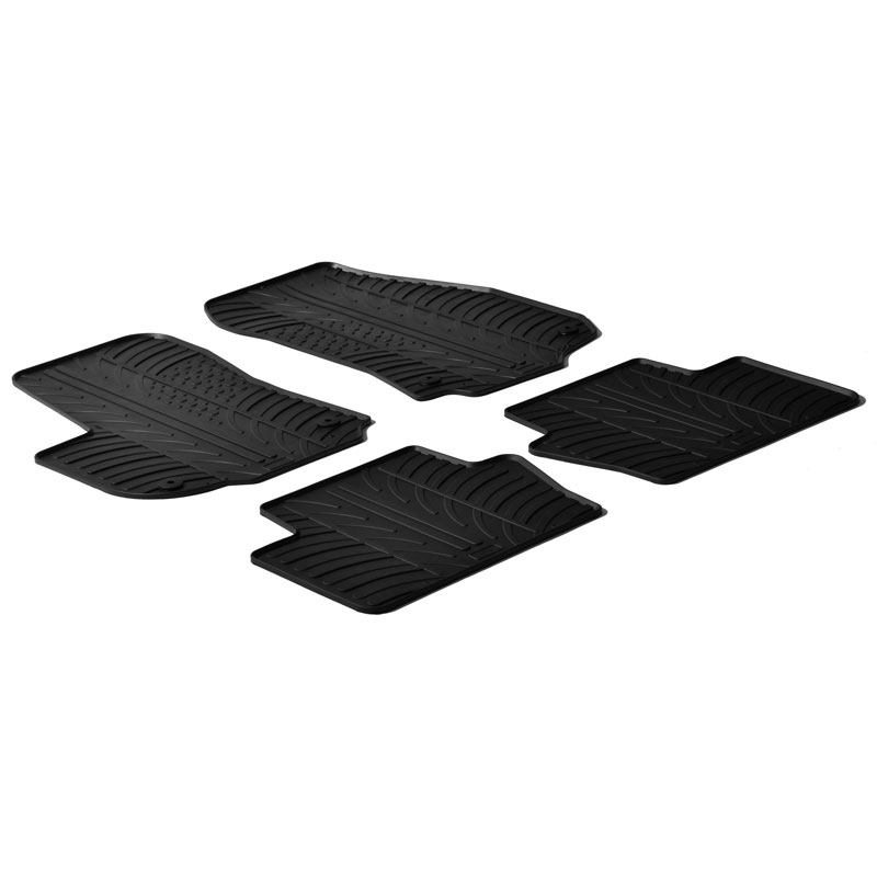 Rubbermatten  Opel Zafira B 2005-2011 (T profiel 4-delig + montageclips)
