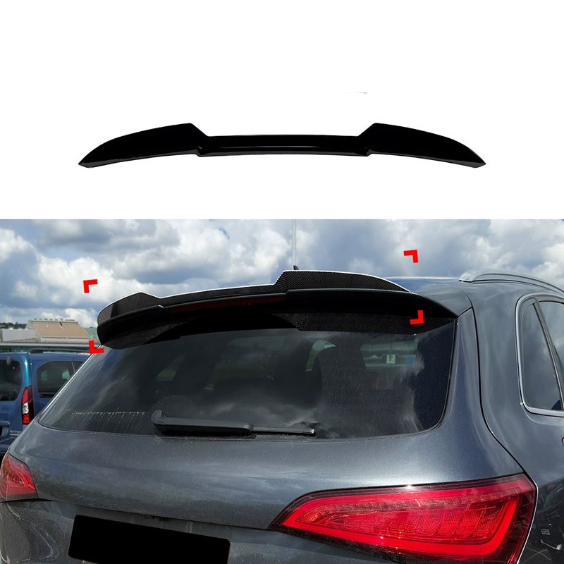 Roof spoiler (Spoiler Cap)  Audi Q5 (8R) S-Line/SQ5 2008-2016 (ABS Glossy Black)