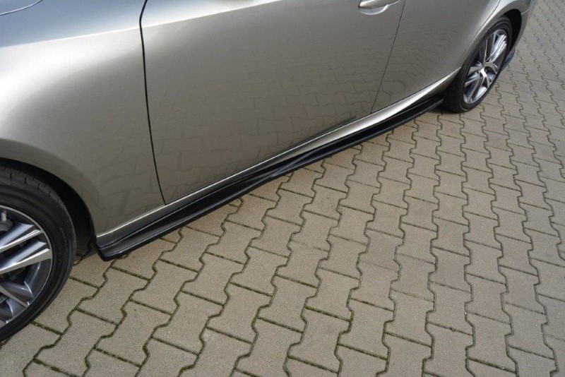 Zijskirts Diffusers Lexus IS Mk3/ Mk3 Facelift  Glanzend Zwart