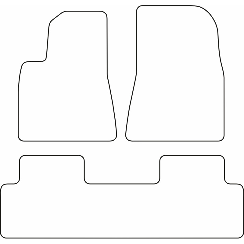 Set velour car mats  Tesla Model 3 2017-2020