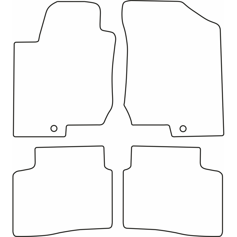 Set velour car mats  Kia Cee'd 2007-2010