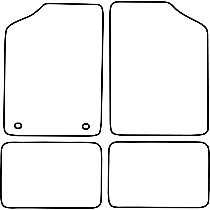 Set velour car mats  Volkswagen Golf III Convertible 1992-1998 & Golf IV Convertible 1998-2002
