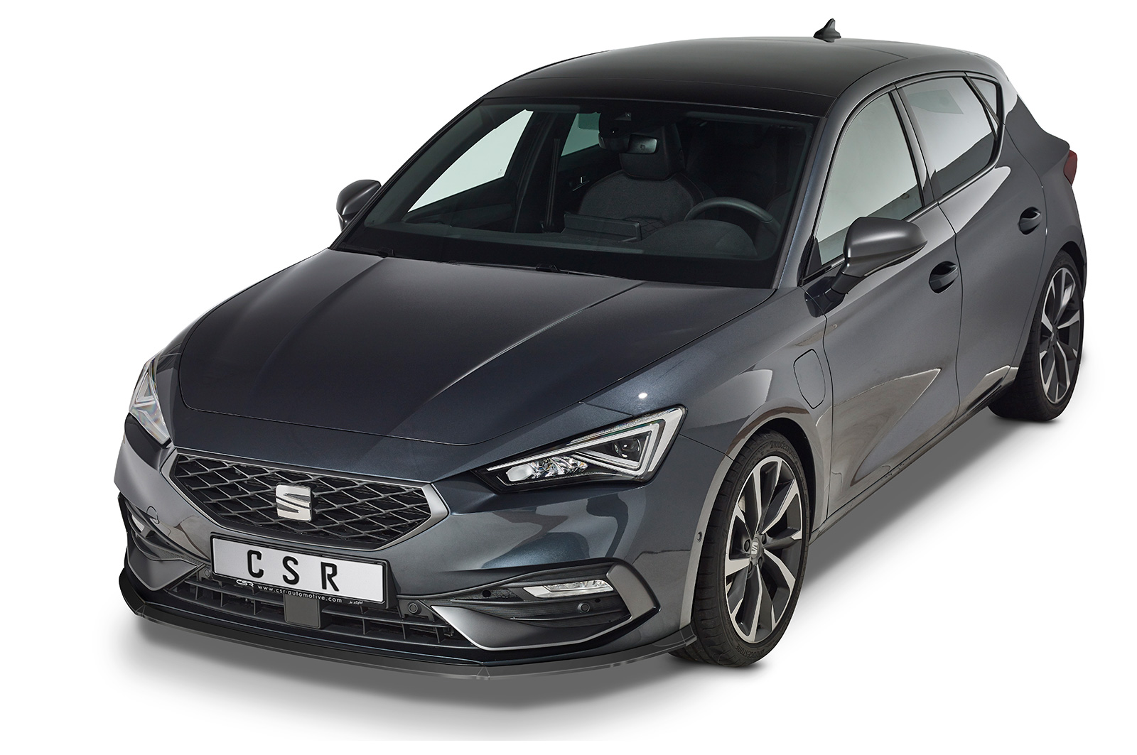 Voorspoiler Seat Leon 4 (Typ KL) CSR glans Zwart