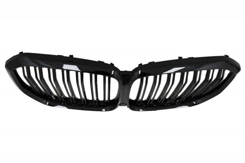 Grill BMW X5 G05 2018-.. Double Stripe M Glans Zwart