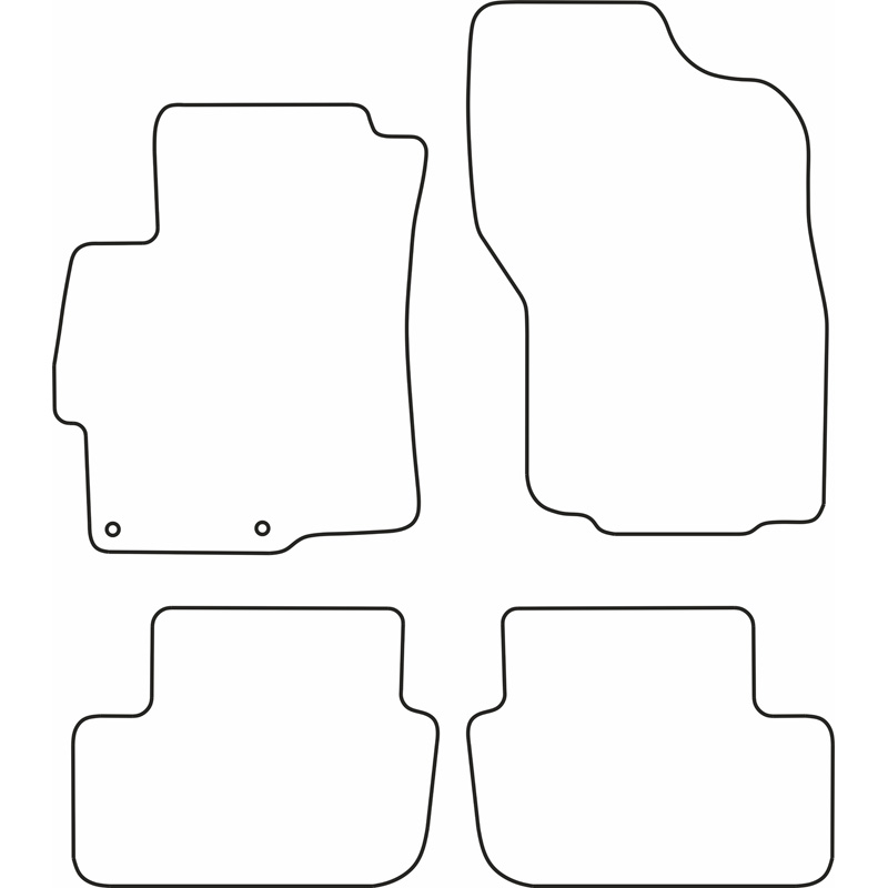 Set velour car mats  Mitsubishi Lancer 2008-