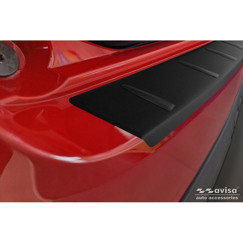 Matt Black Stainless Steel Rear bumper protector  Fiat 600 Mild Hybrid / 600e 2023- 'Ribs'
