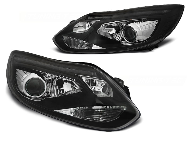Koplampen Ford Focus MK4 11-14 Zwart