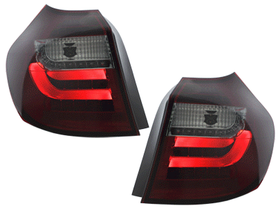 Achterlichten BMW E87/E81 Tube LED rood/smoke 04-07