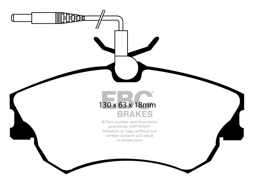 EBC Brakes RENAULT Espace 2.2 96-97 Remblokken voorzijde