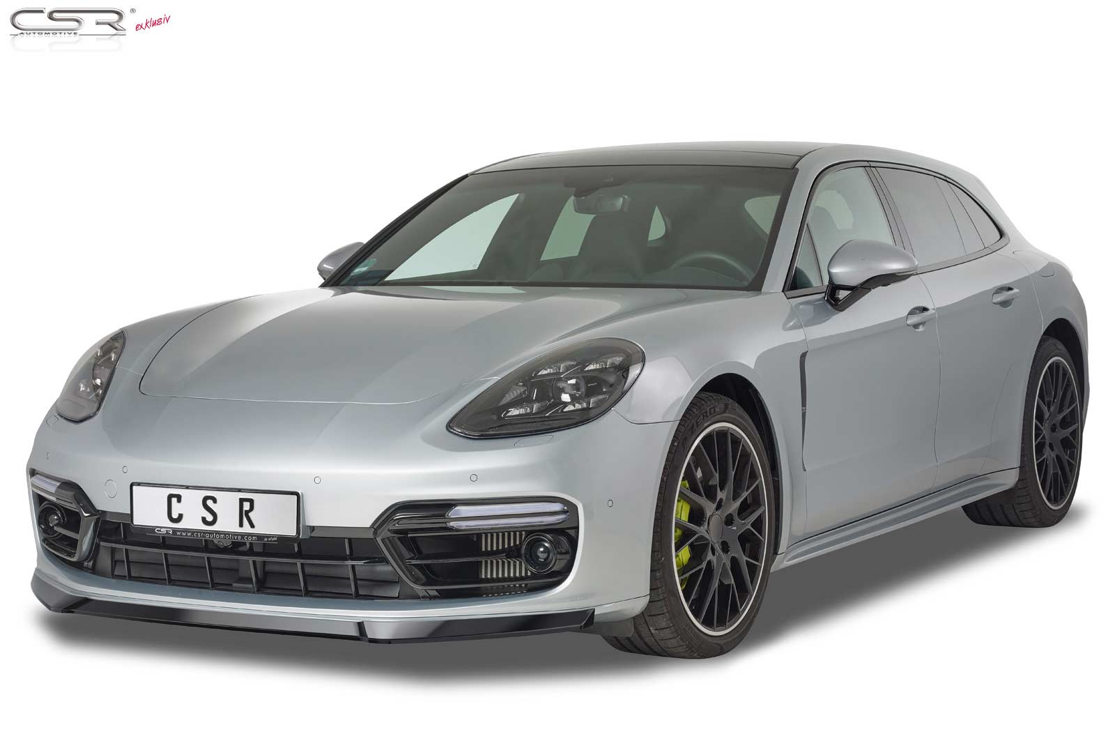 Voorspoiler Porsche Panamera 2 Glans Zwart