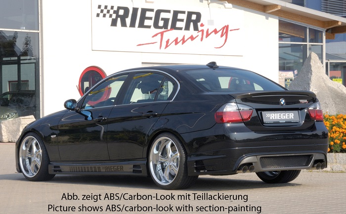 Achterbumper Diffusor BMW E90 Sedan Rieger
