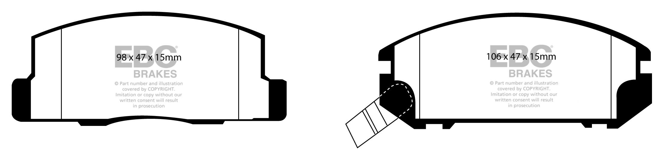 EBC Brakes TOYOTA MR2 2.0 (SW20) (61691-) 92-2000 Remblokken ach