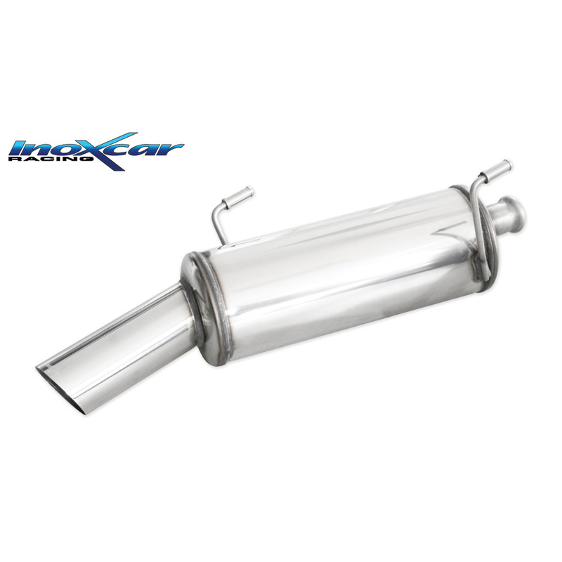 100% Inox Sport Exhaust  Peugeot 206 1.4 75hp 2001-2006 1x90mm Rally