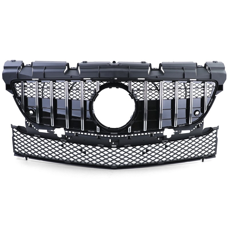 Grillen set Mercedes SLK R172 GT-R Look Chroom/Zwart