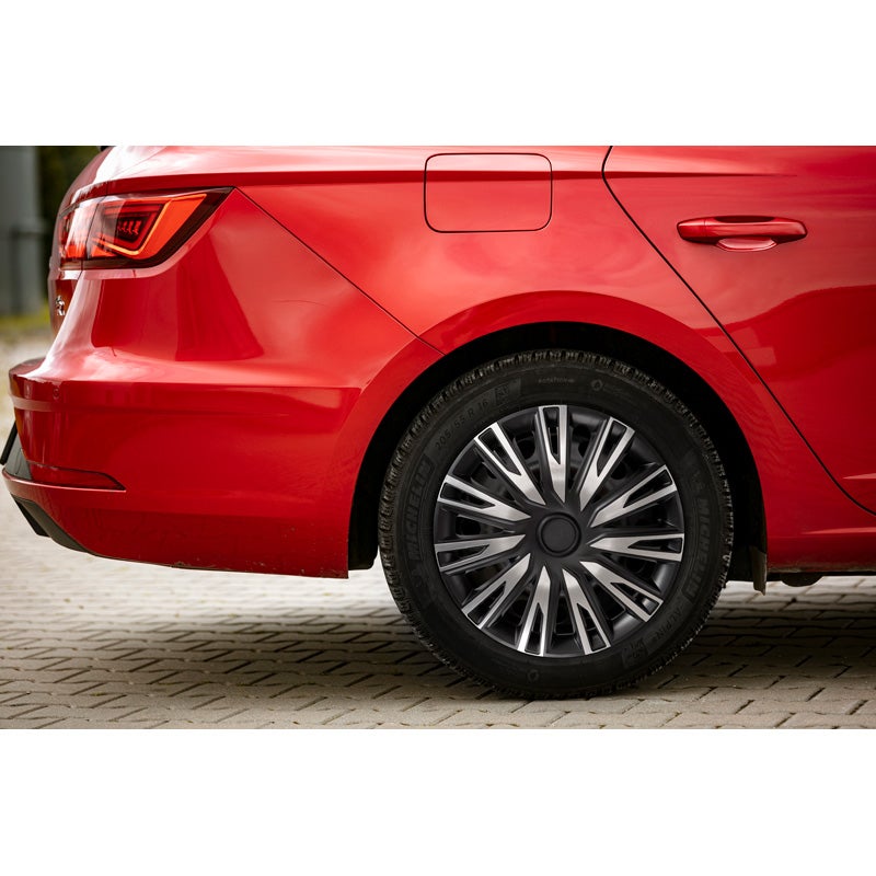 Set of 4 wheel covers Copra 15-inch alu/black