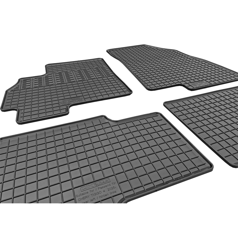 CIKCAR Rubber car mats set  Chery Tiggo 4 Hybrid 2025- (4-pieces + fixing system)