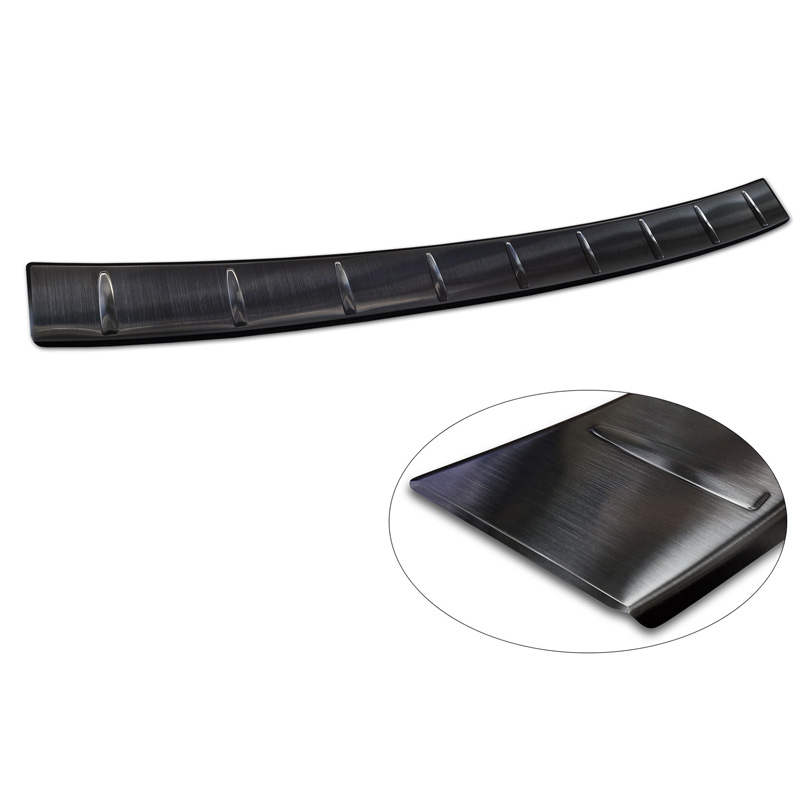 Black Stainless Steel Rear bumper protector  Volkswagen Tiguan (CT1) 2024- 'Ribs'