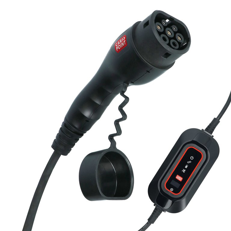 Chargeur portable pour véhicule électrique Carpoint 230 V Type 2 Monophasé 8-16 AMP