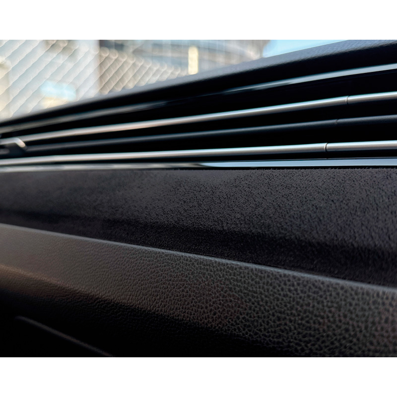 Foliatec Cockpit Design Film Panther Wrap (Alcantara-Look) - Black - 15x140cm