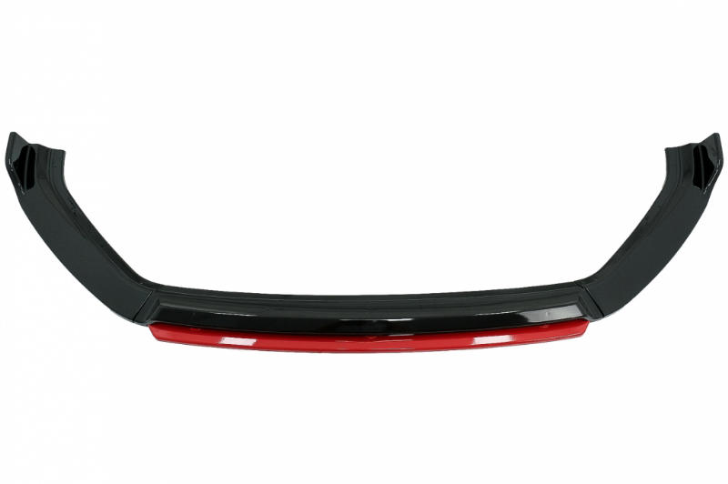 Voorspoiler VW Golf 7.5 Facelift (2017-2020) Piano Zwart/Rood