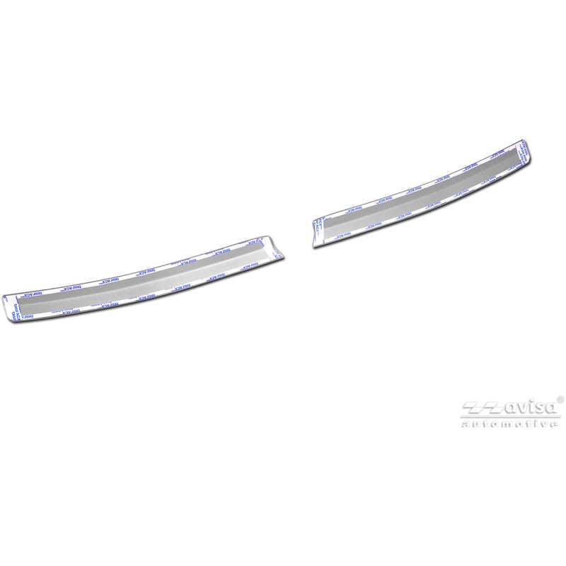Avisa Stainless Steel Rear Bumper Protector  Dacia Spring Facelift 2024- - Soft Silver - 2-pieces