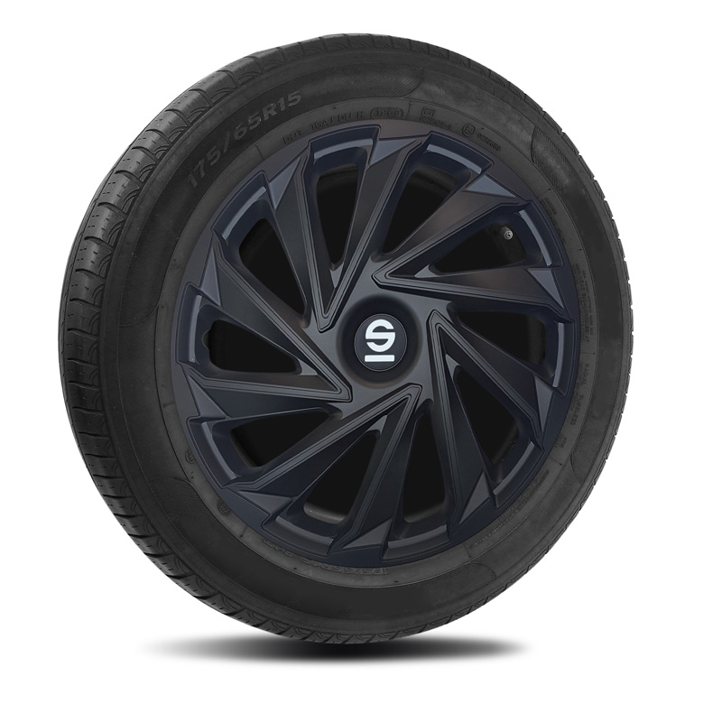 Sparco Wheel Covers Varese - 16-inch - Black - Set of 4 pieces