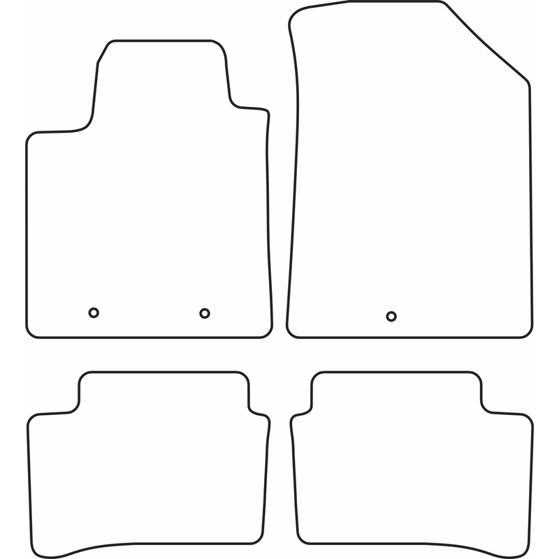 Set velour car mats  Hyundai i10 2013-2020