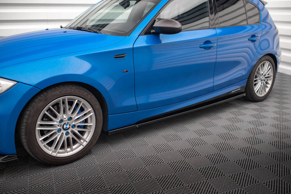 Zijskirts BMW 1 Serie M Pakket E87 Maxton Glans Zwart